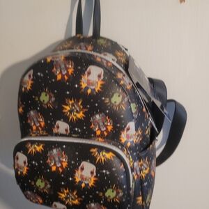 Stylish Black Printed Women's Backpack